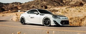 Preview wallpaper toyota gt86, toyota, car, sports car, white