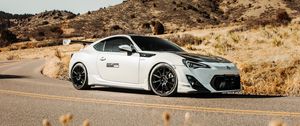 Preview wallpaper toyota gt86, toyota, car, sports car, white