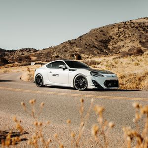 Preview wallpaper toyota gt86, toyota, car, sports car, white