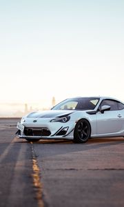 Preview wallpaper toyota gt86, toyota, car, white, parking