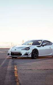 Preview wallpaper toyota gt86, toyota, car, white, parking