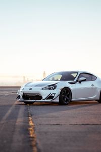 Preview wallpaper toyota gt86, toyota, car, white, parking