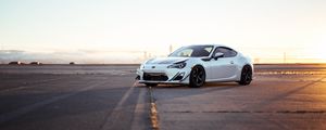 Preview wallpaper toyota gt86, toyota, car, white, parking