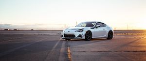 Preview wallpaper toyota gt86, toyota, car, white, parking