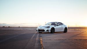 Preview wallpaper toyota gt86, toyota, car, white, parking