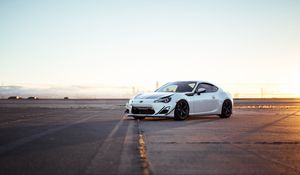 Preview wallpaper toyota gt86, toyota, car, white, parking