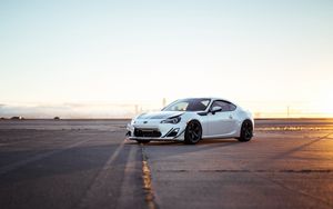 Preview wallpaper toyota gt86, toyota, car, white, parking