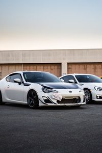 Preview wallpaper toyota gt86, toyota, car, cars, white