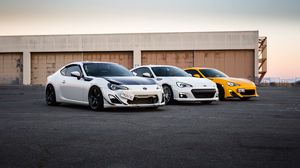 Preview wallpaper toyota gt86, toyota, car, cars, white
