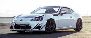 Preview wallpaper toyota gt86, toyota, car, white, asphalt