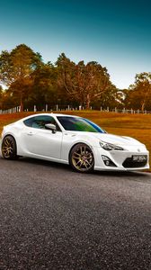 Preview wallpaper toyota, gt86, white, side view