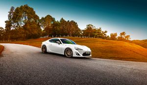 Preview wallpaper toyota, gt86, white, side view