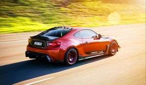 Preview wallpaper toyota gt 86, toyota, red, side view