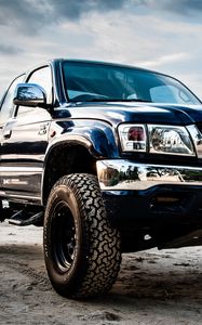 Preview wallpaper toyota hilux, toyota, car, blue