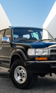 Preview wallpaper toyota land cruiser, toyota, car, black