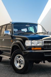 Preview wallpaper toyota land cruiser, toyota, car, black