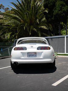 Preview wallpaper toyota, sports car, car, rear view, white