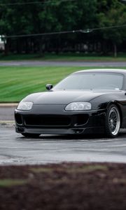 Preview wallpaper toyota supra, toyota, car, black