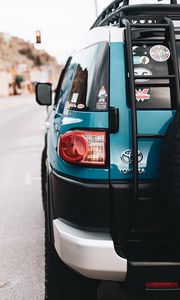 Preview wallpaper toyota, suv, headlight