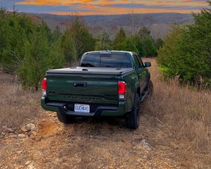Preview wallpaper toyota tacoma, toyota, car, pickup, suv, green