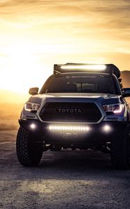 Preview wallpaper toyota tacoma, toyota, suv, headlight