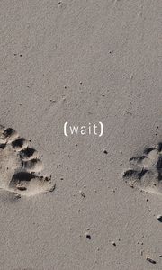 Preview wallpaper traces, sand, footprint, gray