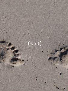 Preview wallpaper traces, sand, footprint, gray