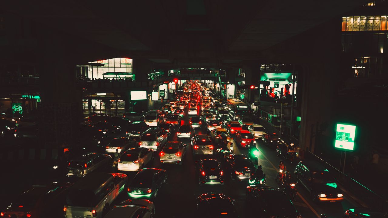 Wallpaper traffic, bangkok, siam, metropolis
