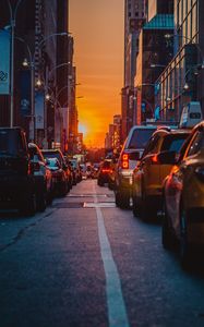 Preview wallpaper traffic, cars, city, new york, united states