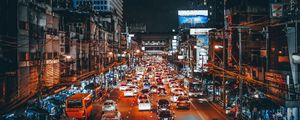 Preview wallpaper traffic, cars, street, night