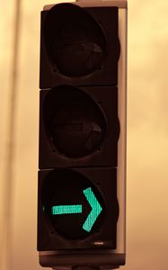 Preview wallpaper traffic light, arrow, signal, green