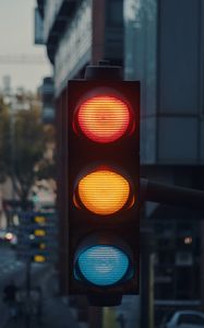 Preview wallpaper traffic light, city, light