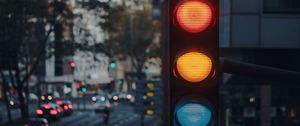 Preview wallpaper traffic light, city, light