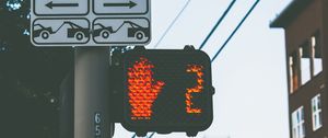 Preview wallpaper traffic light, direction, signs