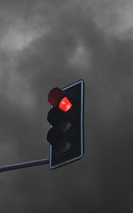 Preview wallpaper traffic light, light, red, minimalism