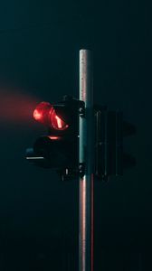 Preview wallpaper traffic light, light, red, night