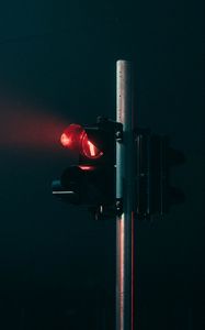 Preview wallpaper traffic light, light, red, night