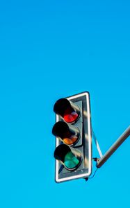 Preview wallpaper traffic light, lights, sky, minimalism