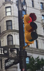 Preview wallpaper traffic light, street, pillar