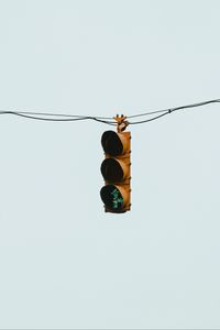 Preview wallpaper traffic light, wire, minimalism