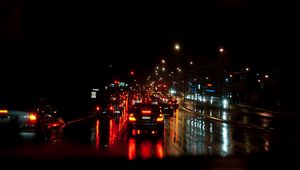 Preview wallpaper traffic, road, night city