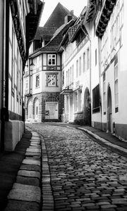 Preview wallpaper trail, buildings, architecture, city, bw