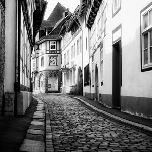 Preview wallpaper trail, buildings, architecture, city, bw