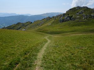 Preview wallpaper trail, hills, grass