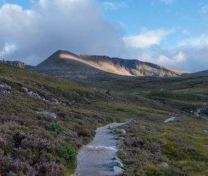 Preview wallpaper trail, stones, valley, mountain