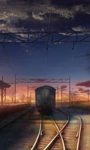 Preview wallpaper train, railway, art