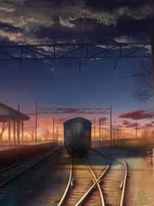Preview wallpaper train, railway, art