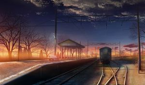 Preview wallpaper train, railway, art