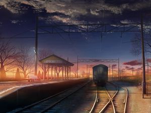 Preview wallpaper train, railway, art