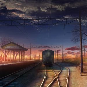Preview wallpaper train, railway, art